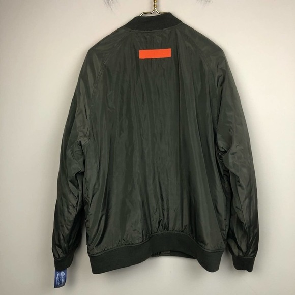 American Rag Mens Green Bomber Jacket XL - Picture 6 of 9